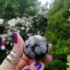 Snowflake Obsidian Sphere